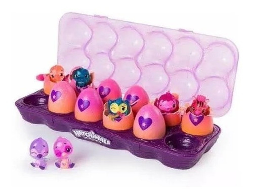 Hatchimals Huevera Con 12 Figuras Serie 4