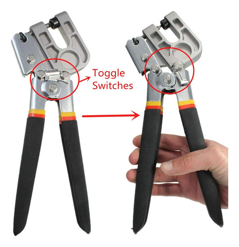 Postes Del Metal Sin Uñas Crimper Con Mango Antideslizante