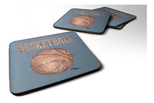 Caroline's Treasures Basketball Foam Coasters (set Of 4), 3.