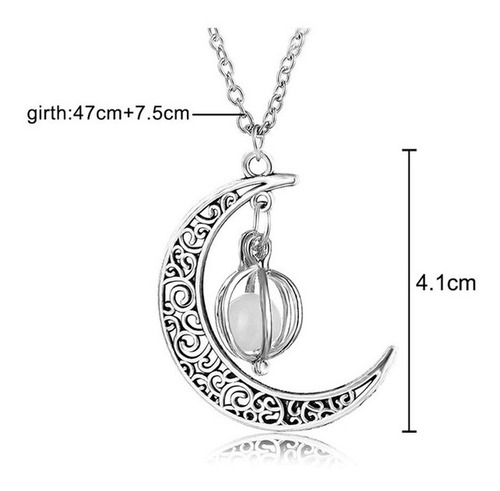 Collar Luna Lágrima Luminoso Glow Mujer Game Of Thrones