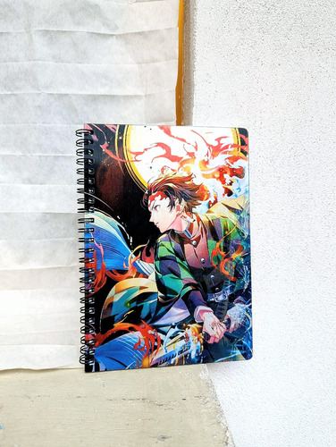 Cuaderno 80 Hojas Lenticular Raya Demon Slayer 21x14.5 Cm