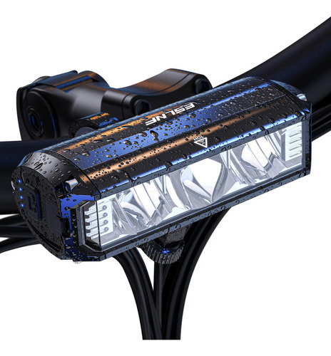 Luz Led Bicicleta Recargables 2000 Lúmenes Con Accesorios
