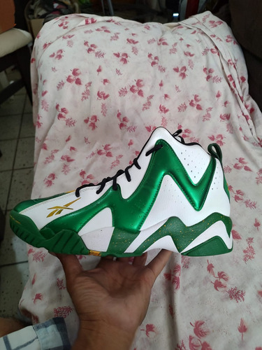 Tenis Reebok Kamikaze Ii Shawn Kemp Sonics Og 30mx Blanco Y Verde 30