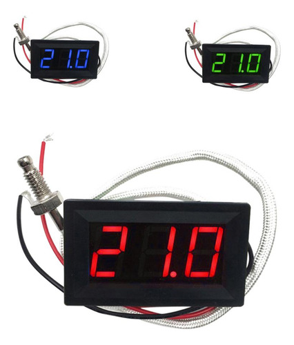 Medidor Termómetro De Temperatura Led Digital Rojo