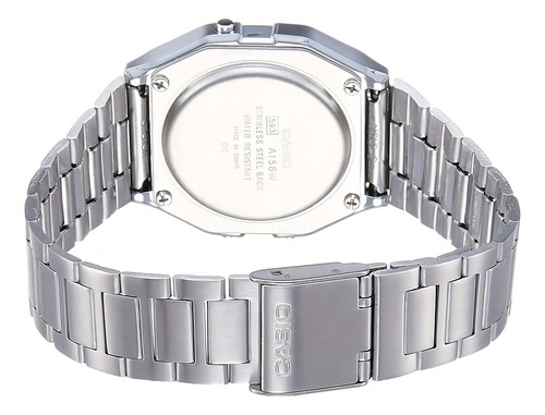 Reloj Casio A158wa-1 A158wa-1 Digital Con La Correa Platead