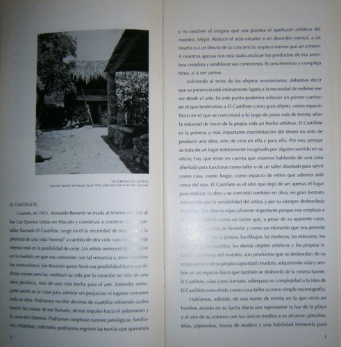 Armando Reverón. El Lugar De Los Objetos. Folleto