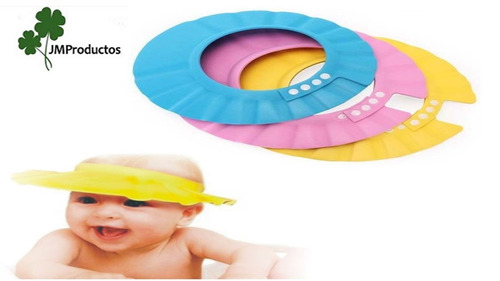 Visera Sombrero De Baño Gorro Protector Ducha Niños Bebes