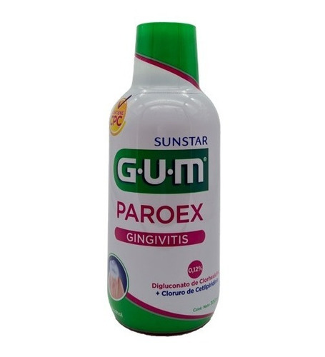 Enjuague Paroex Gum 0,12% Clorhexidina Gingivitis