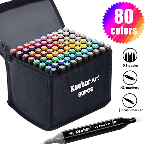 Marcadores Keebor Advanced 80 Colores A Pedido
