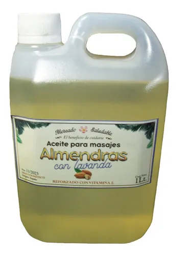 comprar Aceite Para Masajes Almendras + Lavanda 1 Litro Hidratante. Lavanda