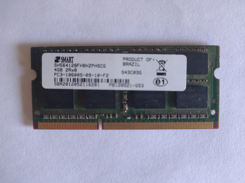 Imagem 1 de 2 de Memória Ram Color Verde 4gb 1x4gb Smart