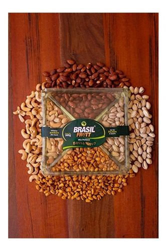Imagem 3 de 3 de Petisqueira Mix De Castanhas Bossa Nova 360g Brasil Frutt