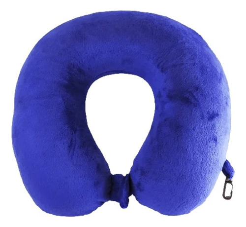 Almohada Inteligente Viajes Avion Cojin Cervical Cuello Full Color Azul