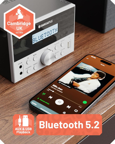 Oakcastle Hifi150 Sistema Estéreo 20w Cd/fm/usb/aux - Con...