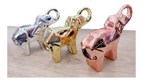 Elefante Decoracion Feng Shui Dorado