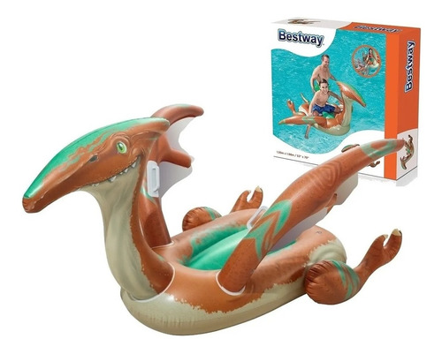 Dinosaurio Prehistórico Colchoneta Inflable Flotador Bestway