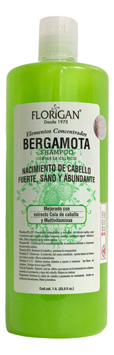 Shampoo De Bergamota + Cola De Caballo Florigan® 1 Litro 2pz