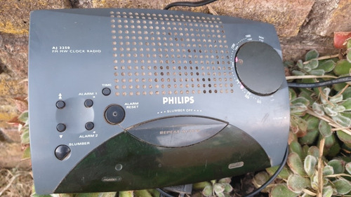 Radio Reloj Philips Aj 3250con Alarma Am Fm.impecable.