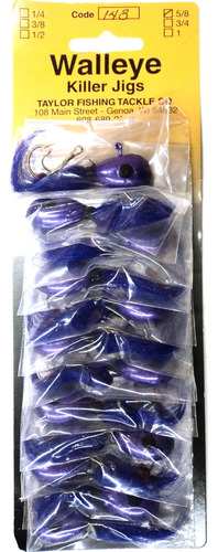 Captain Hooks Walleye Killer Jigs 3 4 Oz 5 8 Ideal Para Otro