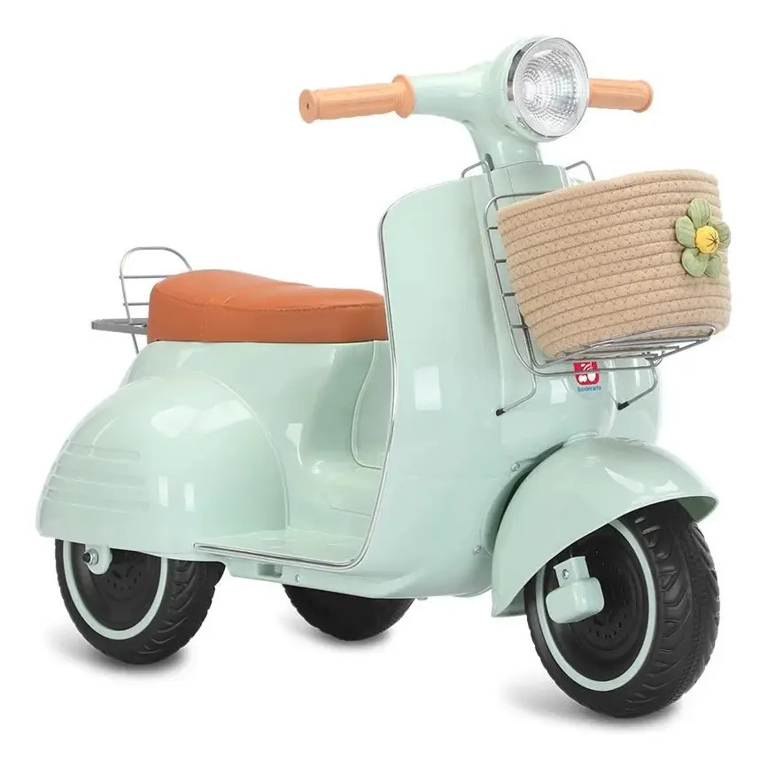 Scooter Eletrica Com Banco Acolchoado (menta) 6v