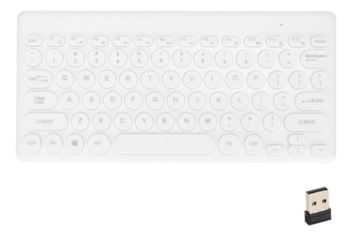 Teclado De Viaje Inalámbrico De 2,4 G, 78 Teclas, Diseño .