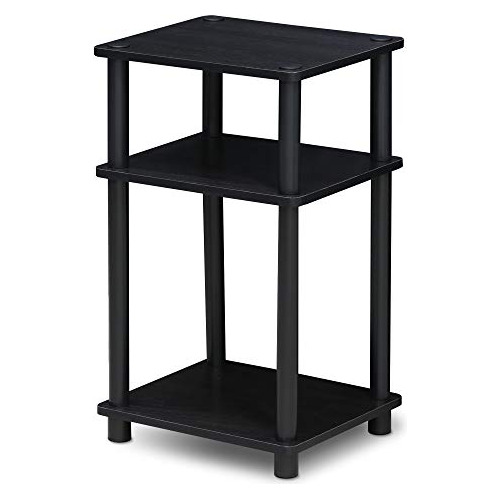 Just 3 Tier End Table 1 Paquete Americano Negro