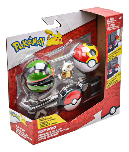 Pokemon Clip N Go Set De Cinturon Cubone Jazwares