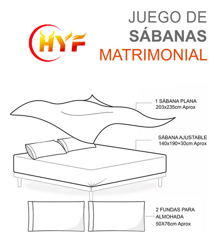 Juego De Sabanas Para Cama Matrimonial