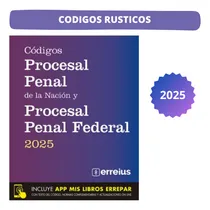 Comprar Códigos Procesal Penal Nación Y Procesal Penal Federal 