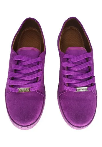 Tenis Vizzano Feminino Camur a Saldo Flatform Vinho Pink