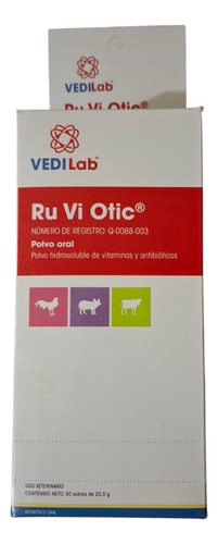 Ruviotic Caja De 50 Sobres 20 Grs Cada Uno Blanco