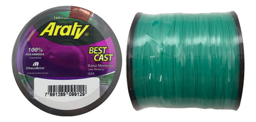 Linha Mono Araty Best Cast 1/4 Lb 0.60mm 22,4kg 330m Verde