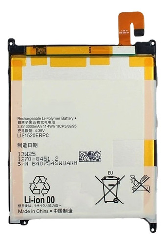Bateria Lis1520erpc Para Sony Z Ultra Lis1520 Garantia 100%
