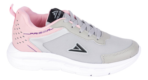 Tenis Deportivo Color Gris Y Rosa Fratello Para Mujer 0020