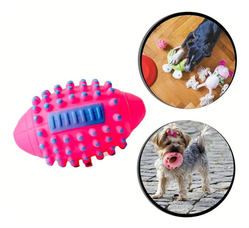 Imagem 3 de 6 de Brinquedo Interativo Caes Bola Rugby Cachorro 123útil Som