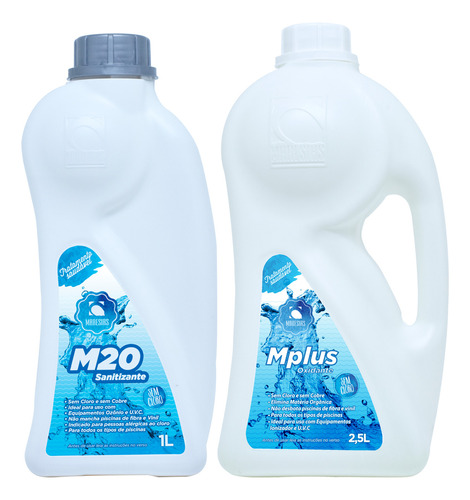 Kit M20 Sanitizante + Mplus Oxidante - Piscina Spa E Ofurô