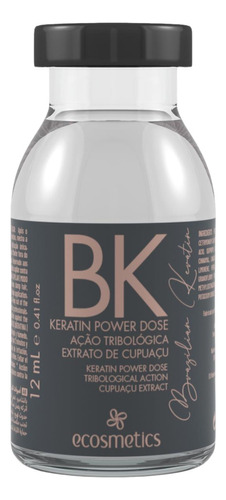 Ampola Keratin Power Dose 12 Ml Brazilian Keratin Ecosmetics