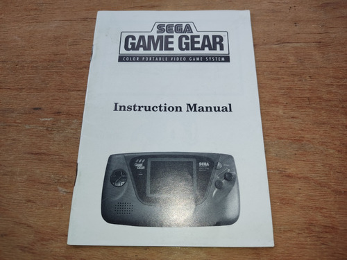 Manual De Instrucciones Sega Game Gear
