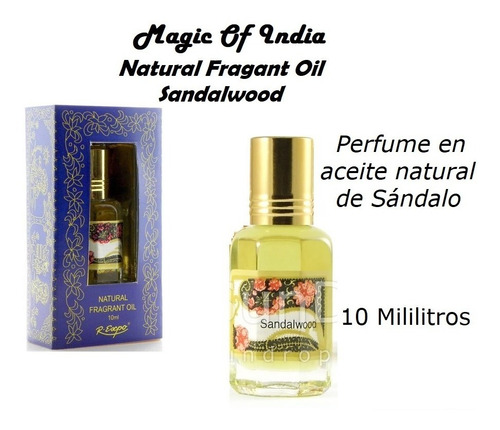 Perfume Sandalo  Aceite En  Frasco 10 Ml  Magic  Of India