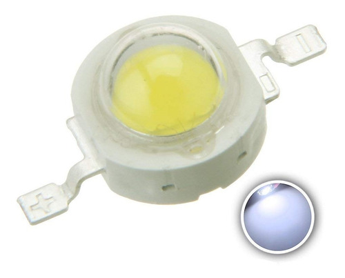 10 X Led 3w Blanco Frio Smd Alto Brillo Luz Luminosidad Alta