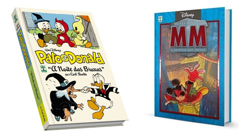 Kit Pato Donald : A Noite Das Bruxas & Mickey Mistery : O Detetive Das Trevas Walt Disney Carl Barks E Outros Edição De Colecionador Editora Abril Publicados Em 2017 Quadrinhos Capa Dura