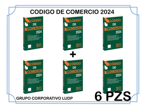 Codigo De Comercio 2024 ( 6 Piezas)