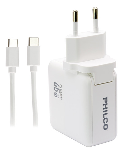 Cargador De Pared Super Rapido 65w Usb A Y Tipo C