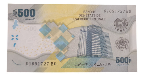 Estados De Africa Central 500 Francos 2020 Sin Circular Unc