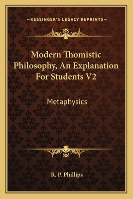 Libro Modern Thomistic Philosophy, An Explanation For Stu...