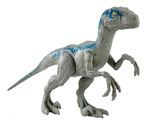 Imagen 1 de 4 de Jurassic World Dinosaurio Velociraptor  Blue 30 Cm Mattel