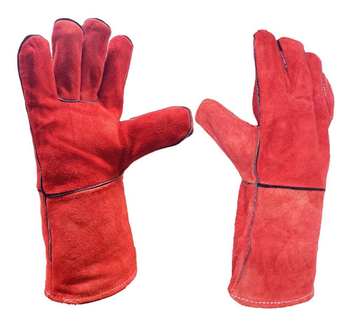 Guantes De Seguridad Para Soldar 14'' Forro Carnaza 