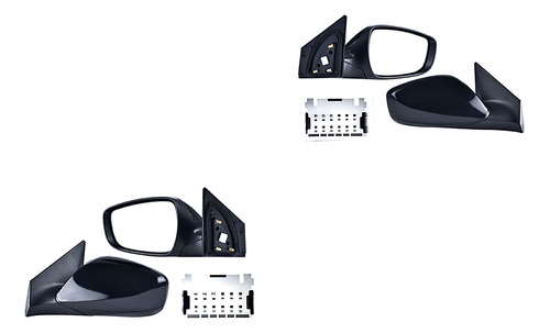 Set Espejos Elect P/pintar Generica Elantra Coupe 15 - 16