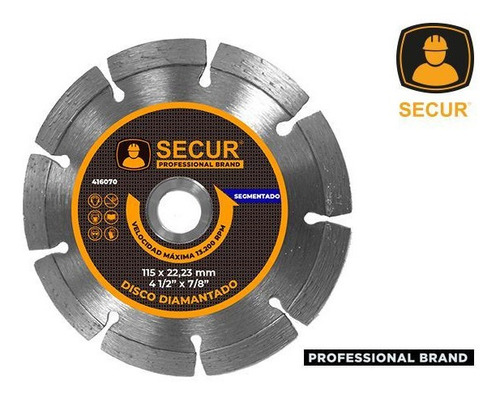 Disco Diamantado Segmentado 7  Secur- Ynter Industrial