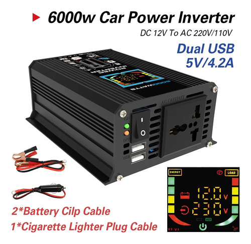 Inversor 6000w 12v A 110v Usb